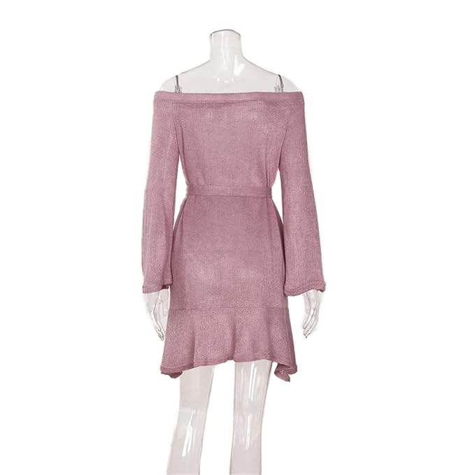 lace up sweater dress