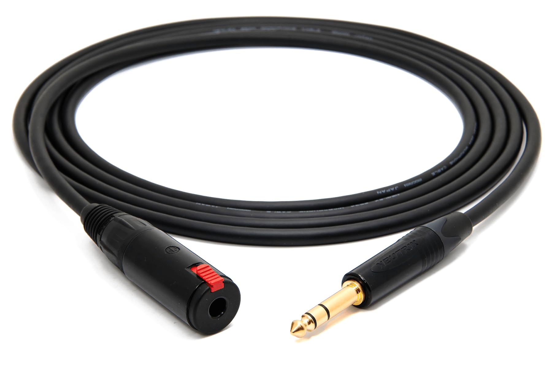 enoaudio Mogami 2534 Quad Extension Cable Balanced Headphone | Neutrik 6.3mm TRS – 6.3mm TRS-f | HiFi - 1.5 m