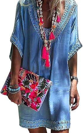 denim swimsuit cover up