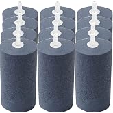 4x2 Inch Large Cylinder Air Stone Aquarium Hydroponics Bubble Diffuser | Boosts oxygenation for fish tanks, outdoor ponds, DWC reservoirs, connects standard pump tubing to enhance water circulation