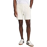 Vince Men's Boucle Pull On Shorts 7", Bone, XXL