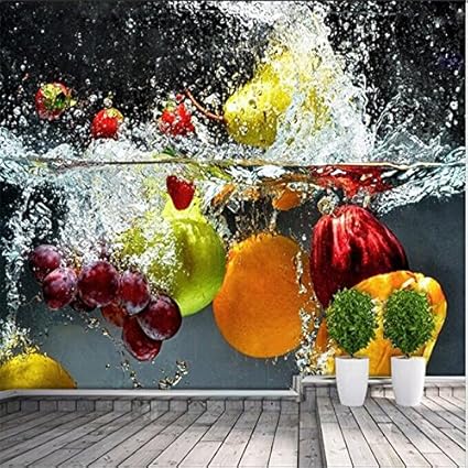 Ohcde Dheark Seta Personalizzata Foto Sfondo Artistico Hd Acqua Di Fiori D Arancio Del Frutto Di Soggiorno Sfondo 3d Grande Parete Murale Wallpaper 430cmx300cm 169 3 By 118 1 In Amazon It Fai Da Te
