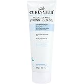 CURLSMITH Fragrance-Free Strong Hold Styling Gel - Long-Lasting Frizz Control for Defined Curls (8 oz)