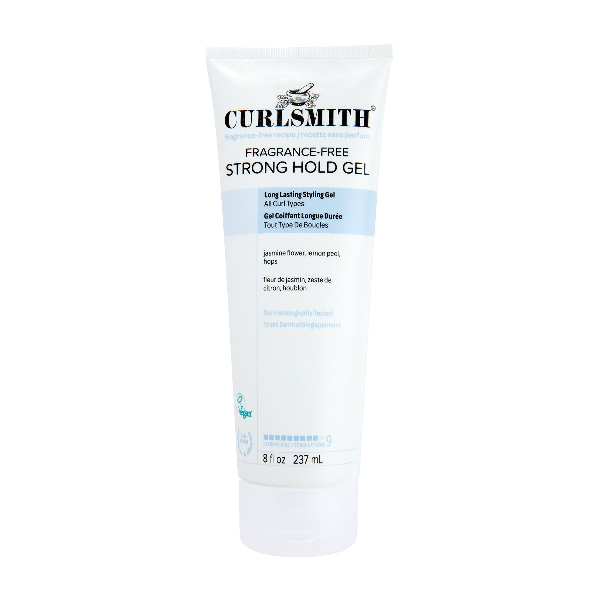 Photo 1 of CURLSMITH Fragrance-Free Strong Hold Styling Gel - Long-Lasting Frizz Control for Defined Curls (8 oz)