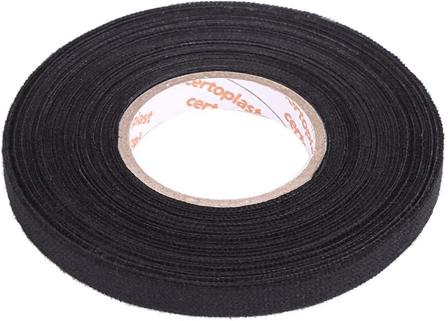 MultiPurpose Black Car Self Adhesive Anti Squeak Rattle Felt Automotive Wiring Harness Tape replacement for the automotive industry.(9mm*15m)