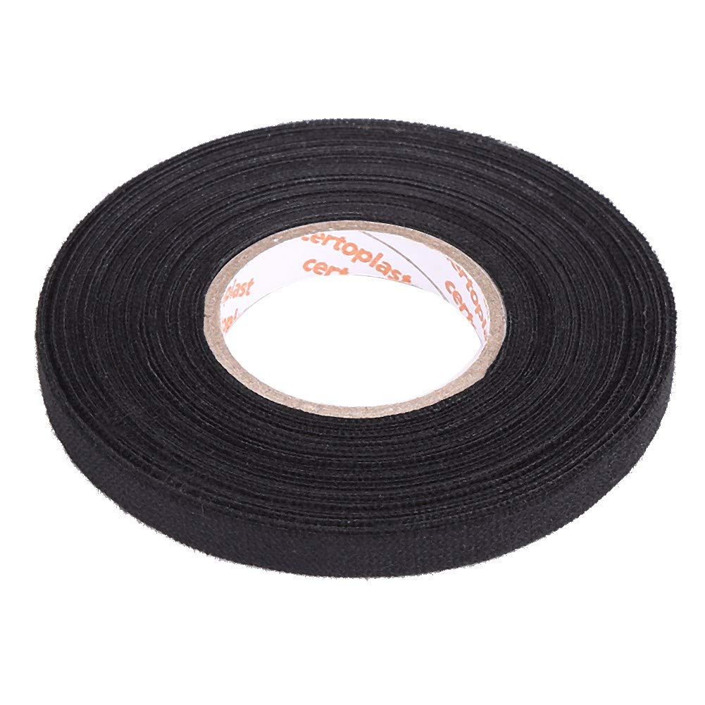 MultiPurpose Black Car Self Adhesive Anti Squeak Rattle Felt Automotive Wiring Harness Tape replacement for the automotive industry.(9mm*15m)
