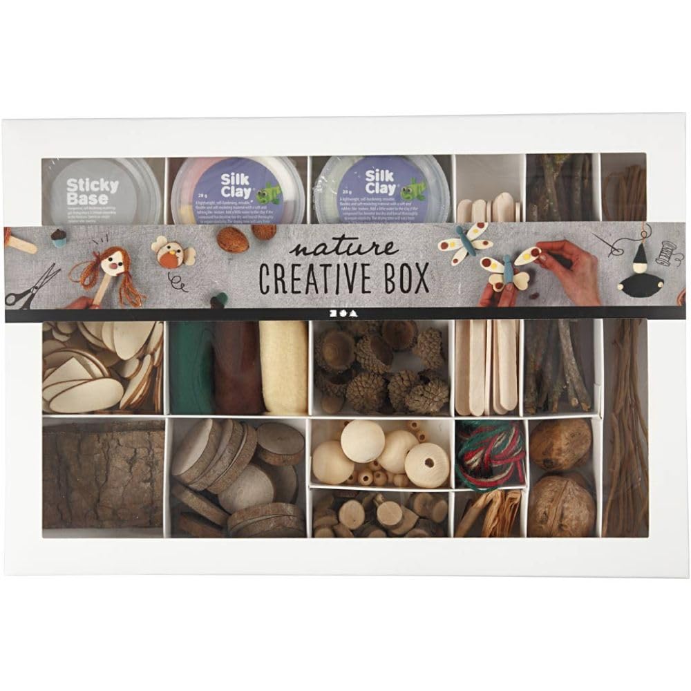 Creative 54453 Creative Box, Natur, Pack of 16, brown