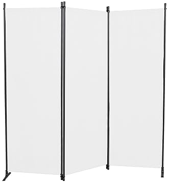Angerer Paravent 3-tlg. PE-Gewebe weiß, 630/006/05, 165 x 2 x 165 cm