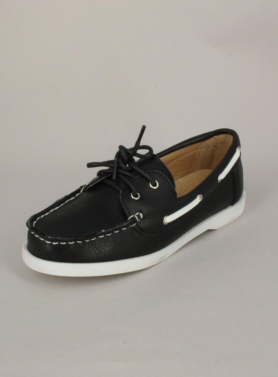Chaussure Bateau Blanche ou Noire Enfant garçon Chaussures ...