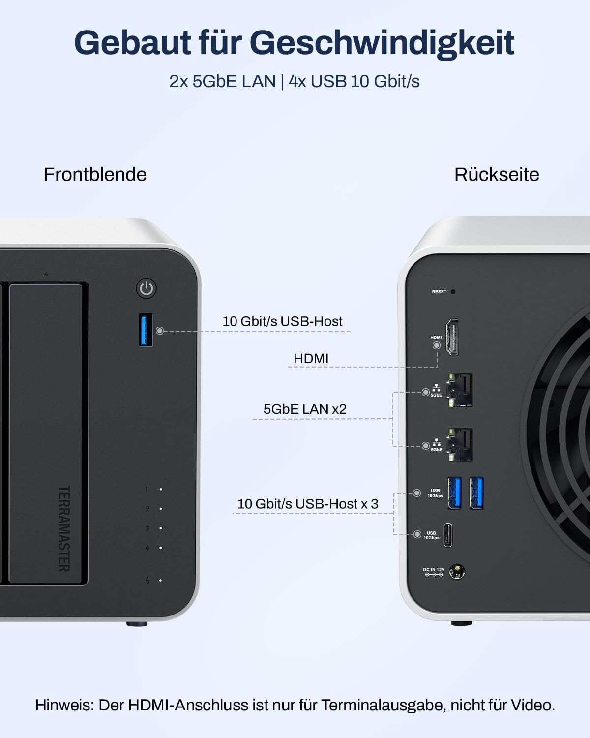 TERRAMASTER F4-425 Pro 4 Bay NAS Media Server(Diskless) 8