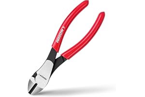 ARROW FASTENER ARROW 7" High Leverage Diagonal Cutting Pliers, Heavy Duty Wire Cutters with Comfortable Grip, Side Cutters for Cutting Wires
