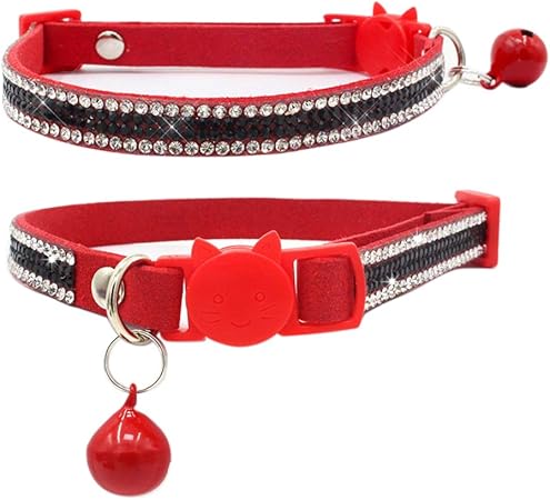 rhinestone breakaway cat collar