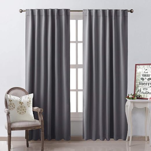 Amazon Com Nicetown Bedroom Curtains Blackout Curtain Panels