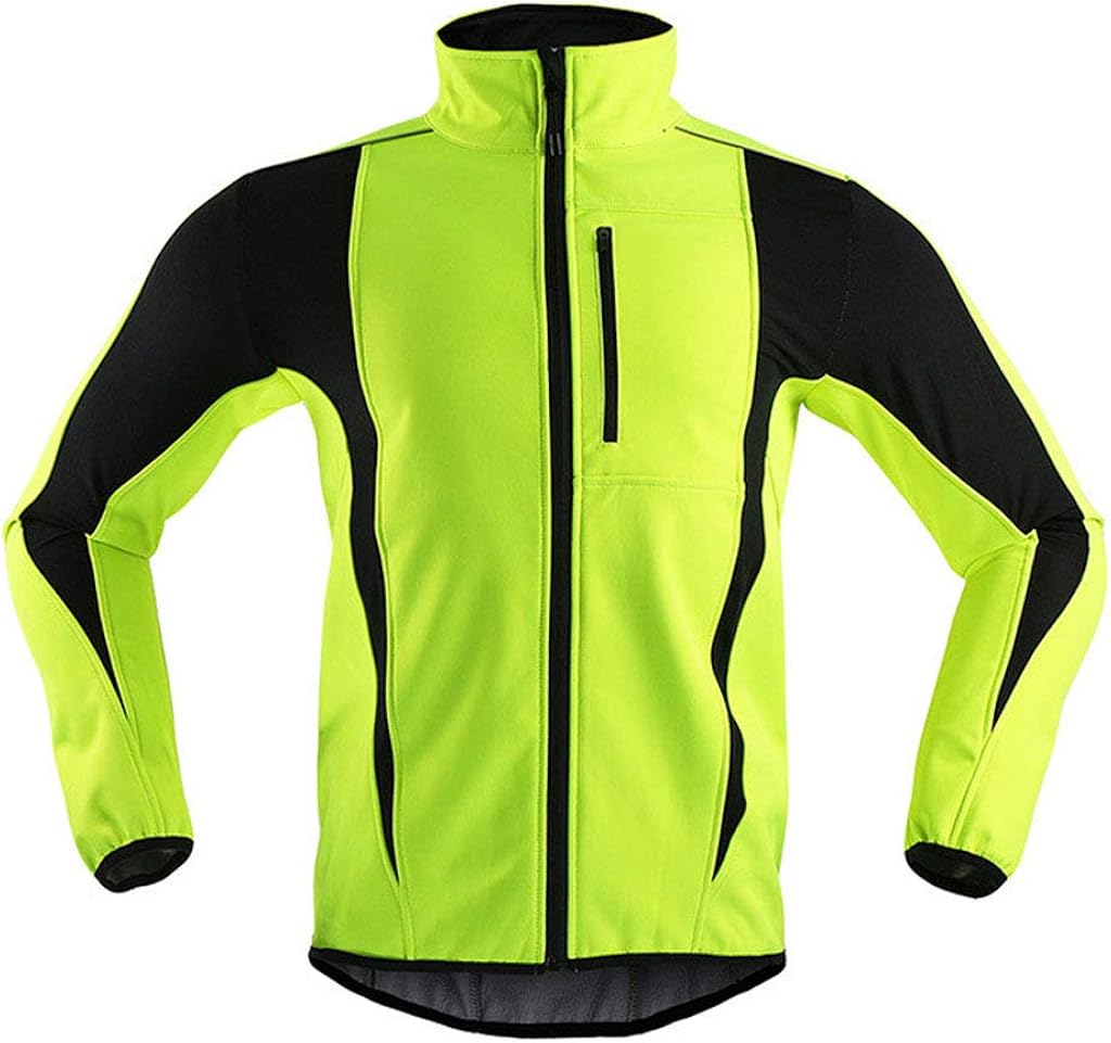Pven Womens Cycling Jacket Winter Thermal, Windproof Waterproof Warm UP Breathable Reflective 