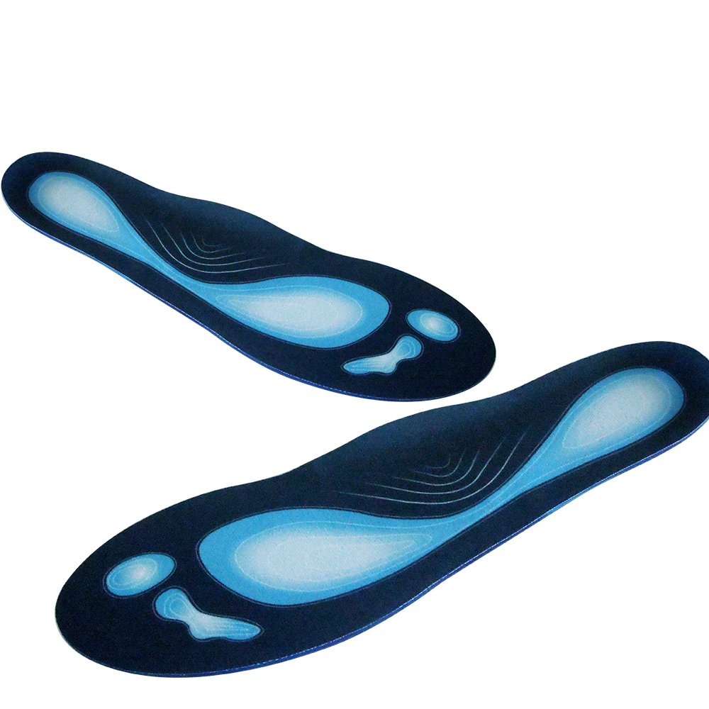 Suscong Sports Gel Shoe Insoles,Comfort and Shock Absorption Inserts for Men and Women,Rapid Foot Pain Relief (Men\'s (US size 8-13))