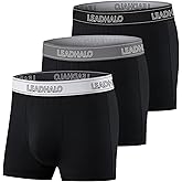 LEADHALO 3 Pack Merino Wool Underwear for Men, Moisture Wicking Wool Boxers Briefs for Base Layer, Thermal Boxers with Pouch