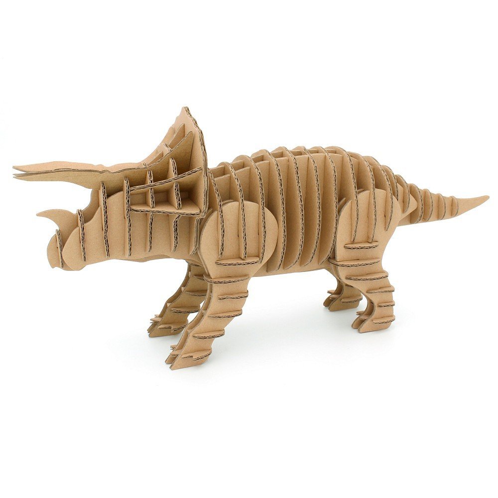 I'm Charmer Cardboard Full Body Triceratops Sculpture