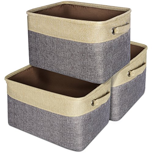 Buy Collapsible Storage Basket, Packism 3 Packs Rectangular Storage Bin