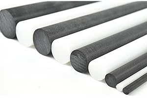 BuyPlastic Black Delrin/Acetal Copolymer Rod 5/8" Diameter x 2 ft Length, Actual Length 23.75 inches (Due to kerf Width)