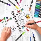 ARTOYS Dual Felt Tip Pens 24 Colors Brush Fineliner Dual Tips for Art view 4