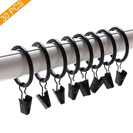 Buy Coideal 1 Inch Small Curtain Clip Rings Metal Decorative