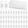 1000pcs White Long Pearl Beads Smooth Ball Imitation Pearl Beads Plastic Oval Rice Shape Spacer Beads with a Plastic Box for DIY Bracelets Jewelry Making Craft Decoration