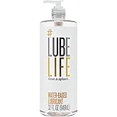 LubeLife Water Based Personal Lubricant for Men and Women Original, 32 Fl Oz
