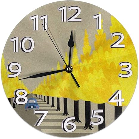 Amazon Co Jp 掛け時計 壁掛け時計 木と木陰 おしゃれ 置き時計 連続秒針 静音 インテリア フレームレス 二重使用 部屋の装飾 ホーム キッチン プレゼントオススメ ホーム キッチン