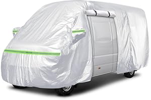 Gpaentsn Waterproof Silver Class B RV High Top Van Cover for up to 24ft (290 inch) 2002-2023 LWB Sprinter Van, All Weather Protection Scratch, Dust, Snow Shield