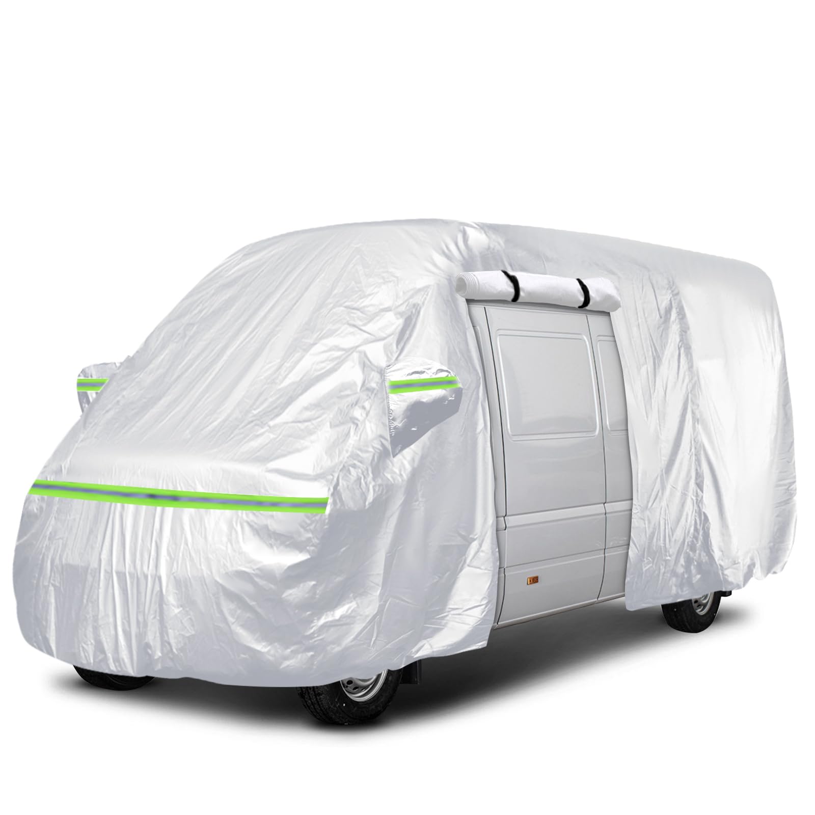 Photo 1 of Gpaentsn Waterproof Silver Class B RV High Top Van Cover for up to 24ft (290 inch) 2002-2023 LWB Sprinter Van, All Weather Protection Scratch, Dust, Snow Shield