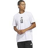 adidas Men's World Cup 26 Official Match Ball Graphic T-shirt, White, Large