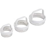 Norpro 3490, Metallic, Scallop Biscuit/Cookie Cutter, Set of 3, One Size