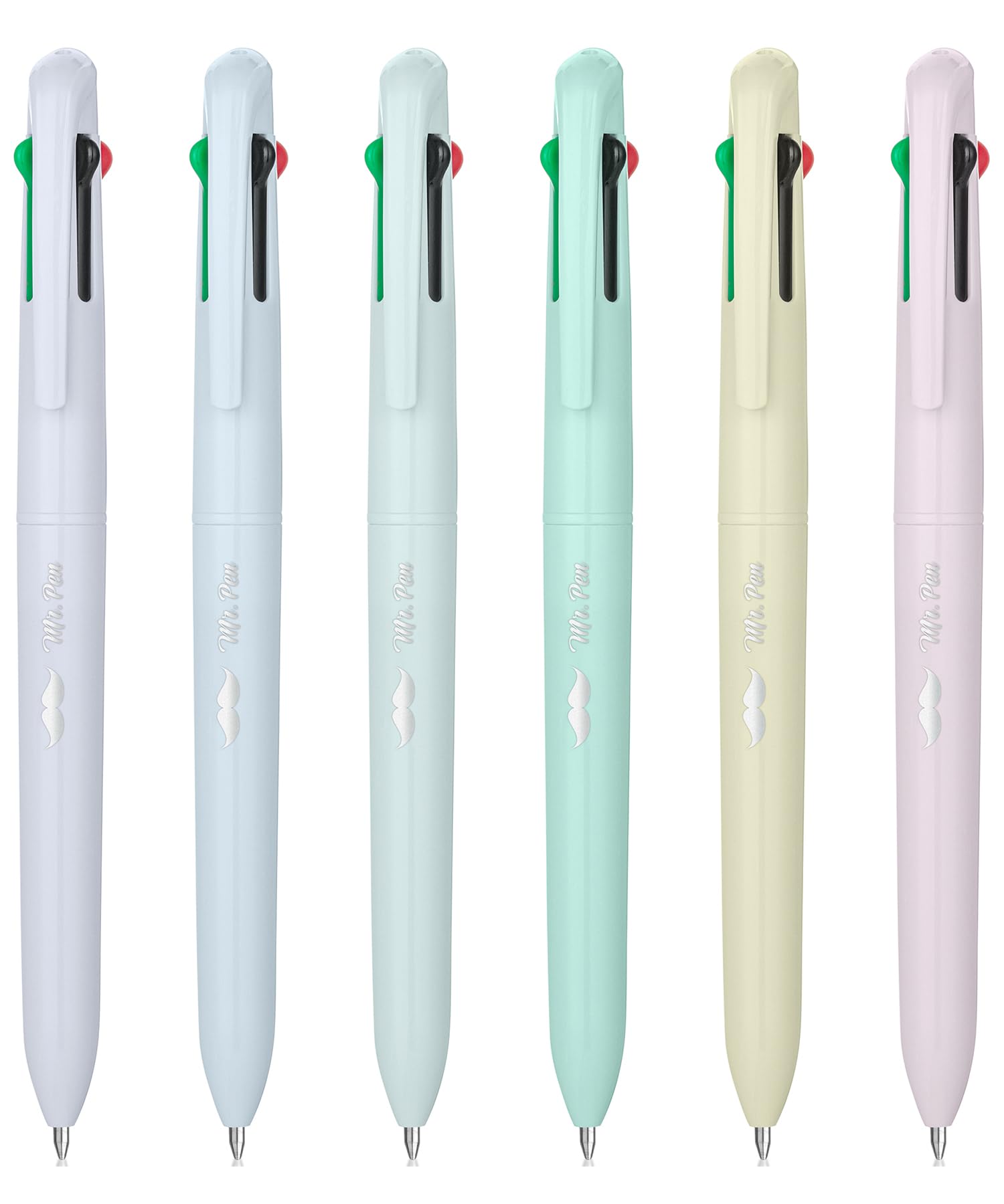 Photo 1 of Mr. Pen- Ballpoint Multicolor Pen in One, 4-in-1, 6 Pack, Colorful Ink, Retractable Multi Color Pens All in One