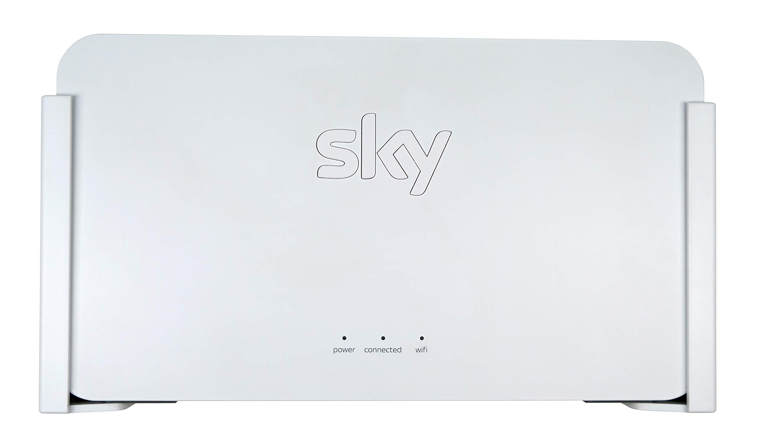 Q-View Latest Sky Q Booster Wall Mount Bracket (White) - Made in the UK - by Q-View (SE210UK, Plastic)