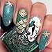 Nautical Nail Art Waterslide Decals Set #2 - Fishing Lures, Mermaids and More! - Salon Quality!!