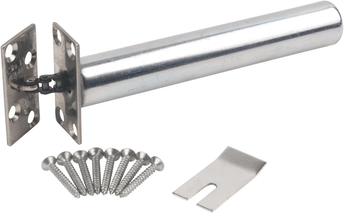 Smith & Locke Concealed Door Closer Square Polished Chrome 95Â° 144.5mm by Smith and Locke