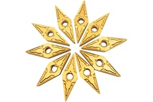 GBJ 10Pcs Carbide Inserts VNMG331/VNMG160404 for MVJNR MVJNL MVVNN tool holder for machining stain steel