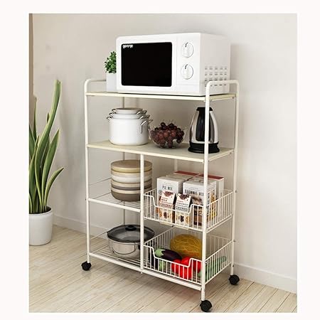 FYKTH Carro de Cocina con Ruedas Estante de Almacenamiento ...