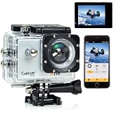 Pyle Gear Pro Sports Action 4K Hype Cam - Ultra HD Wi-Fi Action Camera, Silver (GDV485SL)