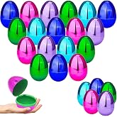 The Dreidel Company Fillable Easter Eggs (12-Pack) Metallic Bright Colors with Hinge Bulk Plastic Easter Eggs, Perfect for Easter Hunt, Surprise, 2.25" Assorted Colors