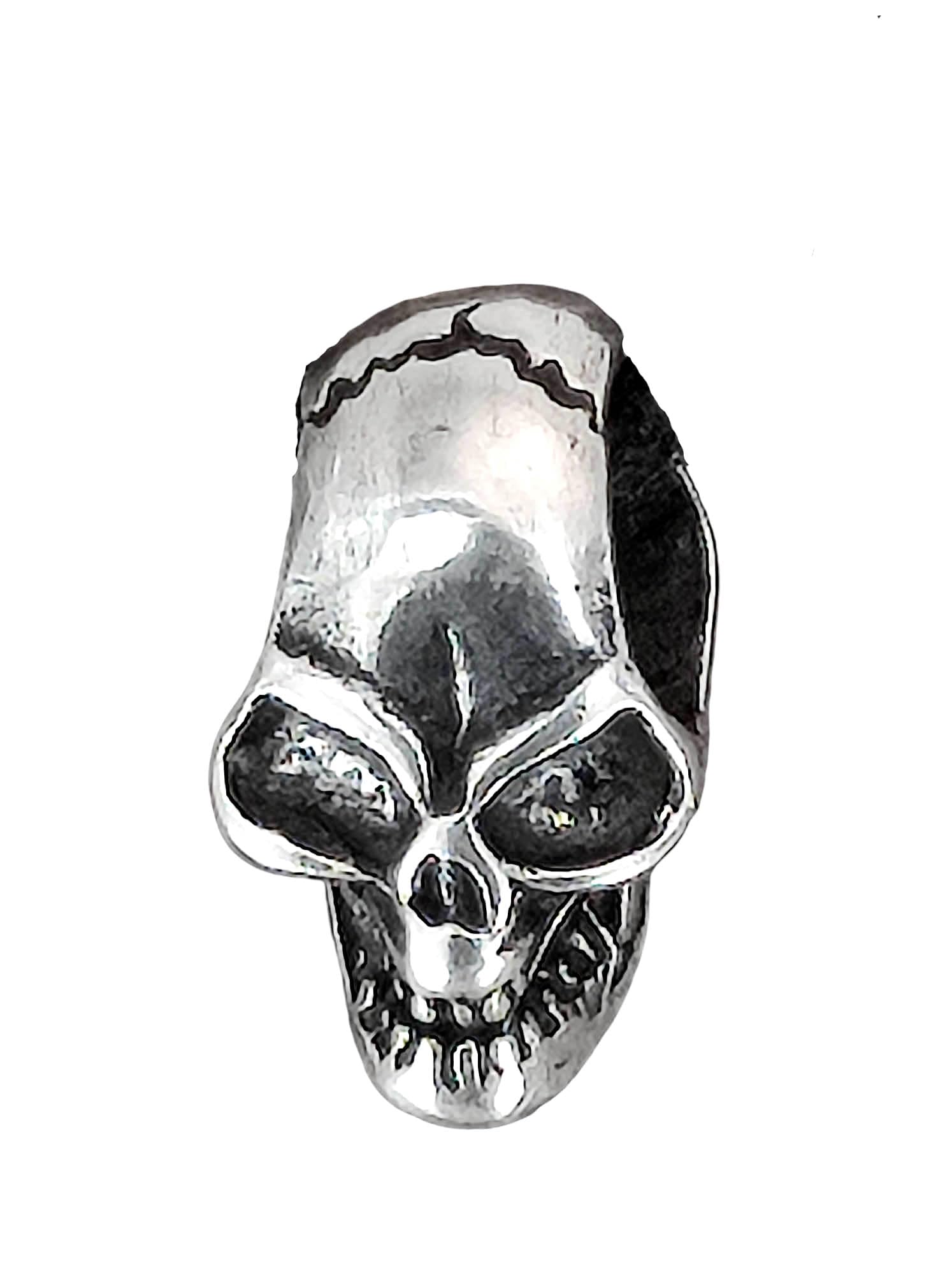 Kiss of Leather Skull Pendant 925 Sterling Silver No. 34