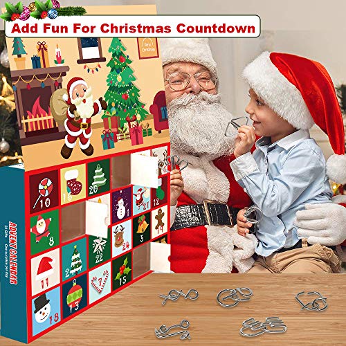 FLY2SKY Advent Calendar 2021 Christmas Countdown Calendar Decoration