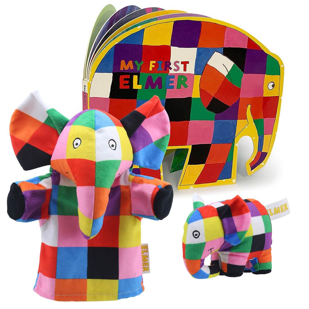 Books and Puppets:My First Elmer including Finger Puppet & My First Puppet