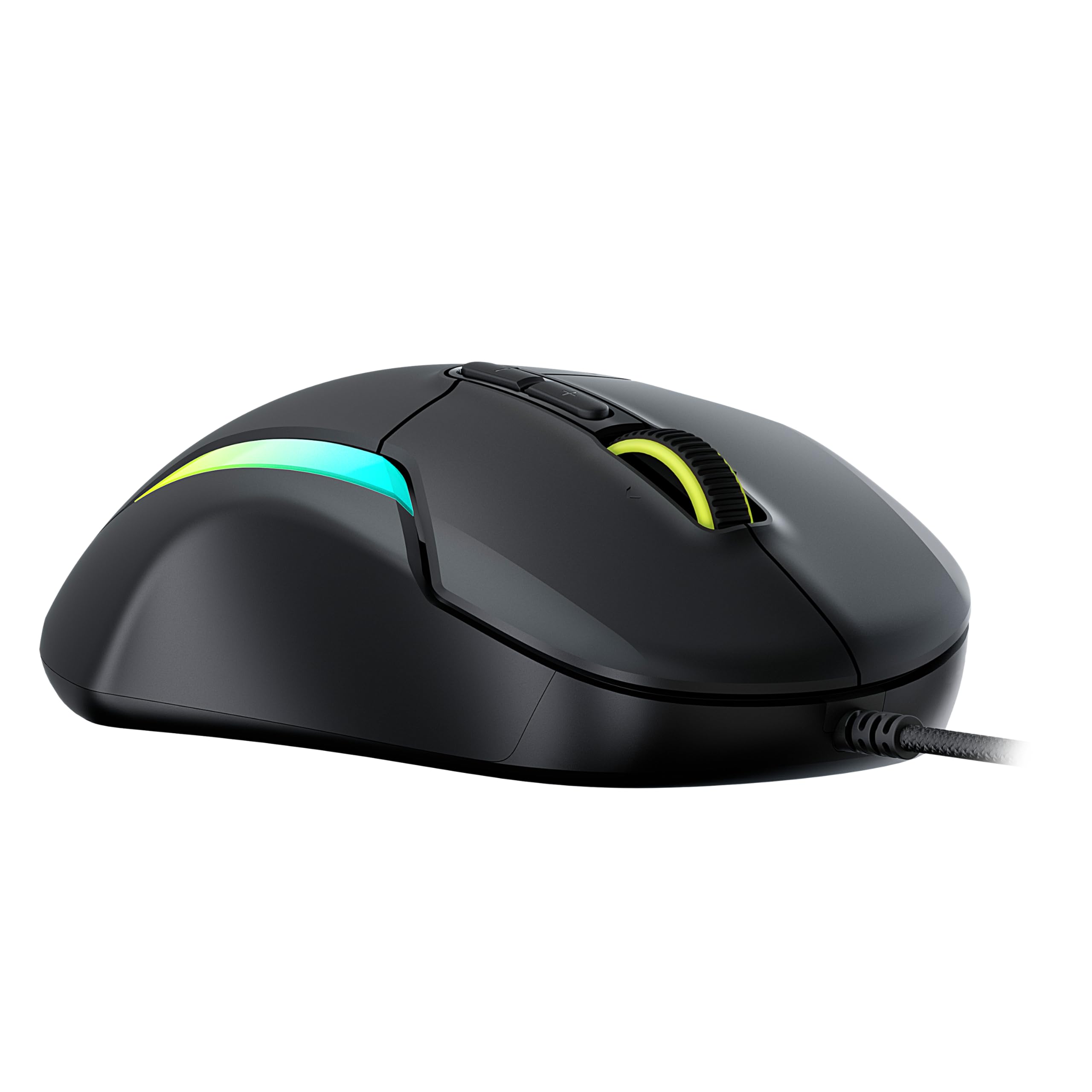 Turtle Beach Kone II – Ergonomische RGB-Gaming-Maus, 26K DPI Optischer Sensor, optische Schalter mit 100 Mio. klick-Lebensdauer, 23 programmierbare Funktionen, 4D-Scroll-Rad, Schwarz 3