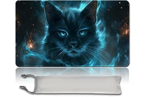 PLGATJEF MTG Playmat 23.6x13.8 Inch Board Game Card Game Trading Card Game Mat Mouse Pad TCG Game Mat Stitched Edge Smooth Surface Rubber Base for Board Games,Card Showdown. (MTA25)