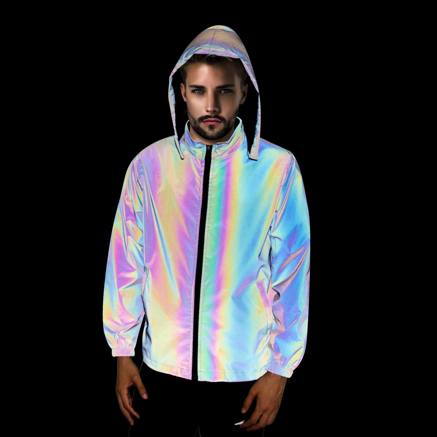 rainbow reflective jacket nike