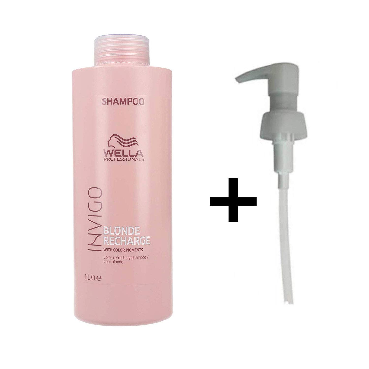 Wella INVIGO Blonde Recharge Cool Blonde Color Refreshing Shampoo 1000 ml + PUMP