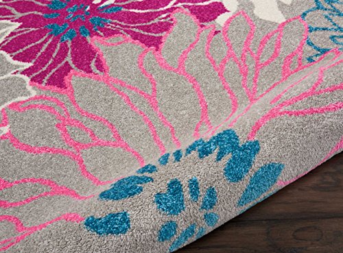 Nourison-Passion-Area-Rug-53-x73-Grey Nourison Passion Area Rug, 5'3" x7'3, Grey