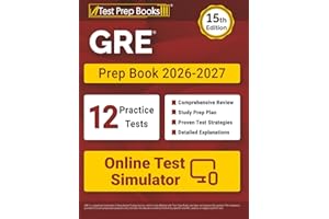 GRE Prep Book 2026-2027: 12 Practice Tests and GRE Study Guide: [15th Edition]