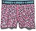 Under Armour Women's HeatGear Armour Printed 3” Shorty, Pink Craze (645)/Metallic Silver, Large